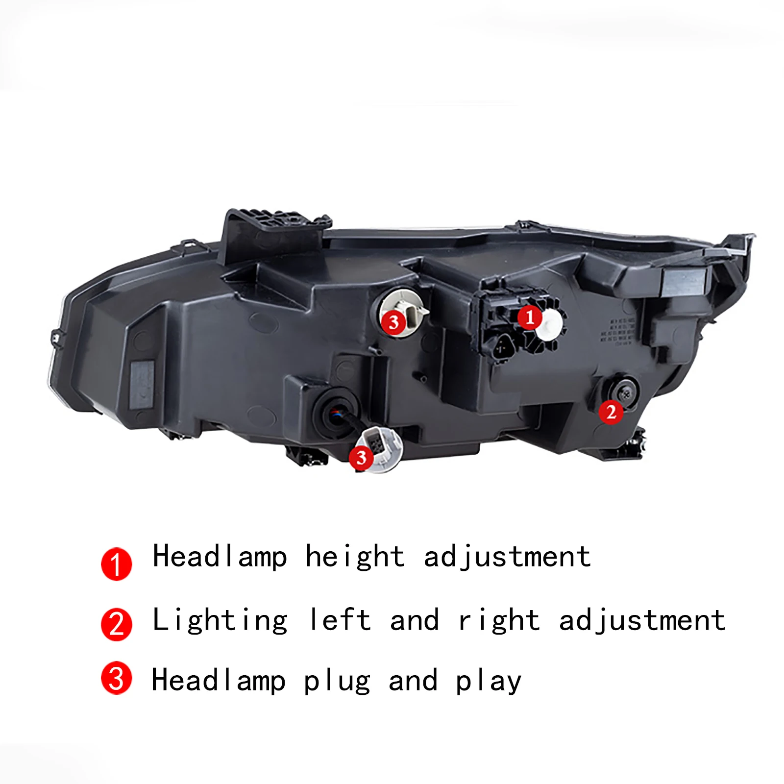 DK Motion For Honda Civic 10 Gen 2016 2017 2018 2019 2020 2021 Hatchback Car Front Rotate Lens Highlight