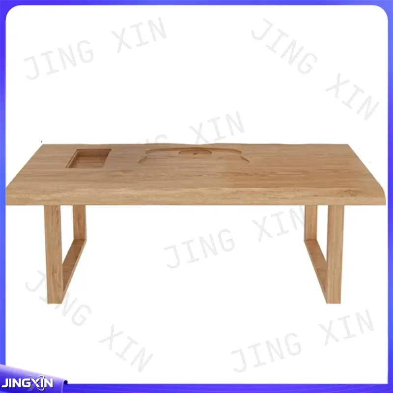 custom for Modern Simple Solid Wood Tea Table and Chair Set New Chinese Style Log Kung Fu Tea Table Furniture Living Room