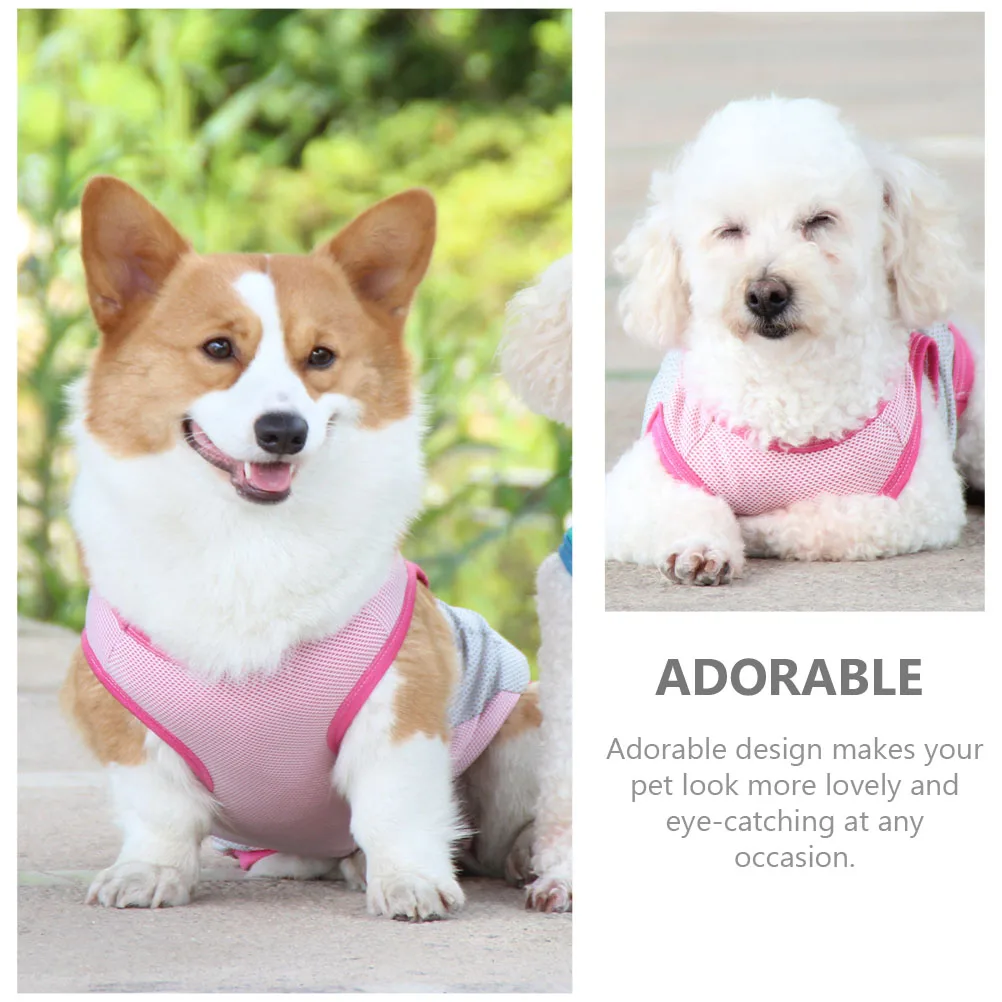 

Dog Cooling Vest Summer Lightweight Puppy Clothes Small Pet Vest Adorable Comfortable Durable Jacket for Dogs Breathable