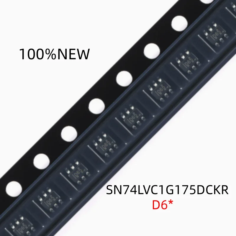 (50 Pieces) 100% New Sn74Lvc1G175Dckr Silk Screen D6* D65 D6J Package Sc-70-6 Single-Channel D-Type Flip-Flop Chip Ic Chip