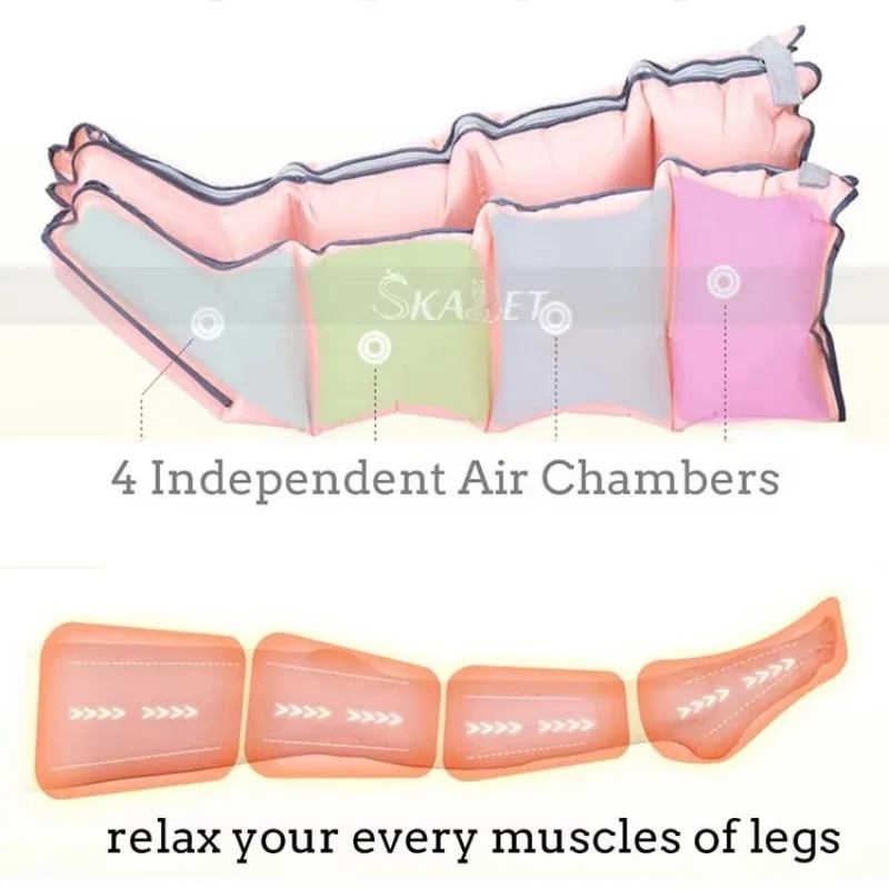 

STLFПрофессиональный компрессионный массажер для ног, компрессионный массажер для ног с последовательностью воздуха, электрические компрессионные бинты для ног и ног