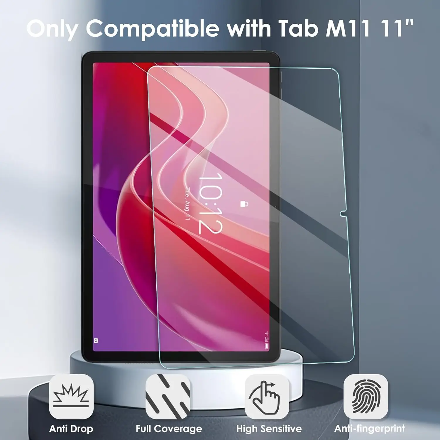 Für Lenovo Tab M11 2024 11 Zoll gehärtetes Glas Bildschirm TB-330FU TB-331FC 9H Tablet Anti Scratch klare Schutzfolie – Detail 1