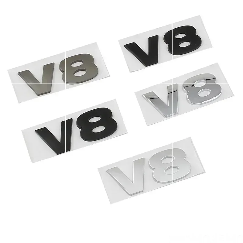 3D ABS HSE V8 Rear Trunk Fender Badge Emblem Decals Sticker For Land Range Rover Sport Vogue Discovery 4 Car Accessories