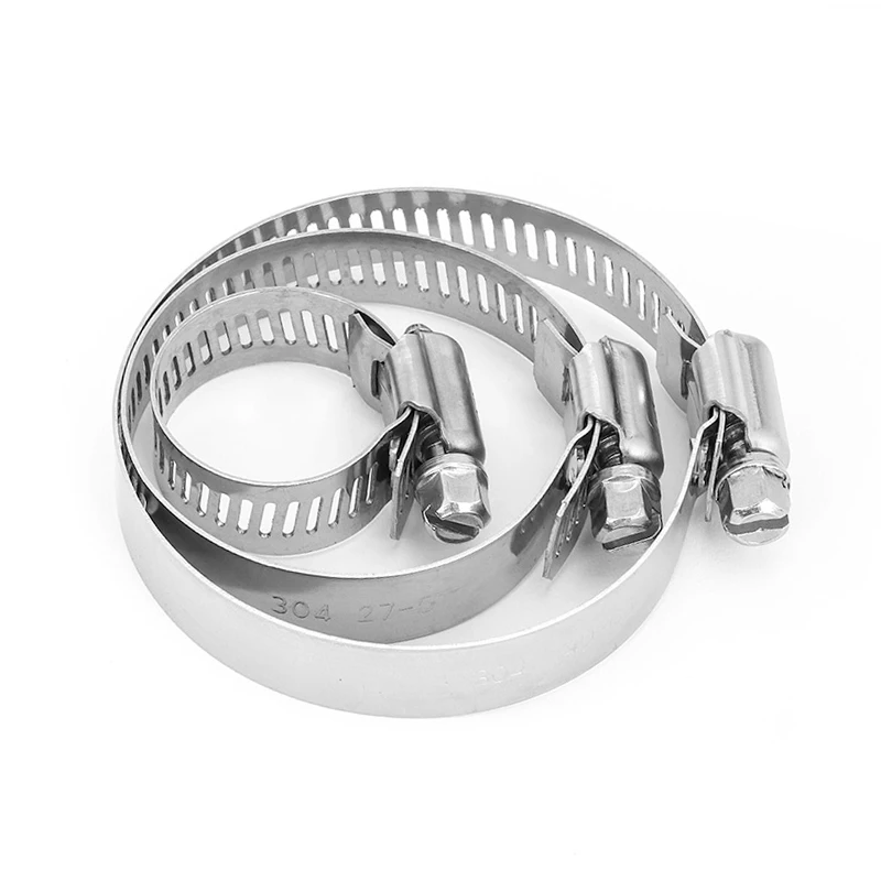 1pcs Hose Clamp Adjustable Drive Hose Clamp Fuel Line Worm Size Clip Hoop