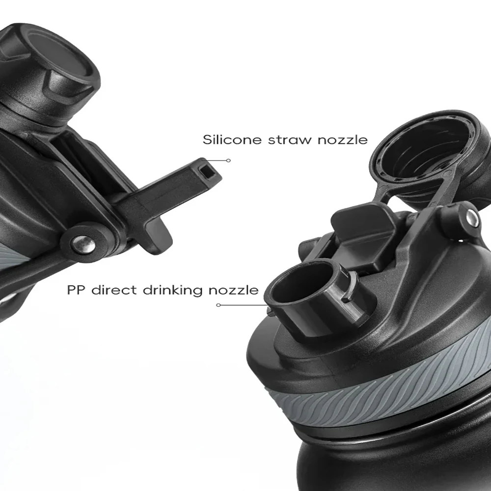 ROCKBROS 1.2L Bicycle Thermal 304 Stainless Water Bottle Large Capacity Sport Fitness Running Hiking Kettle Bike Accessory 자전거용품 - Image 4