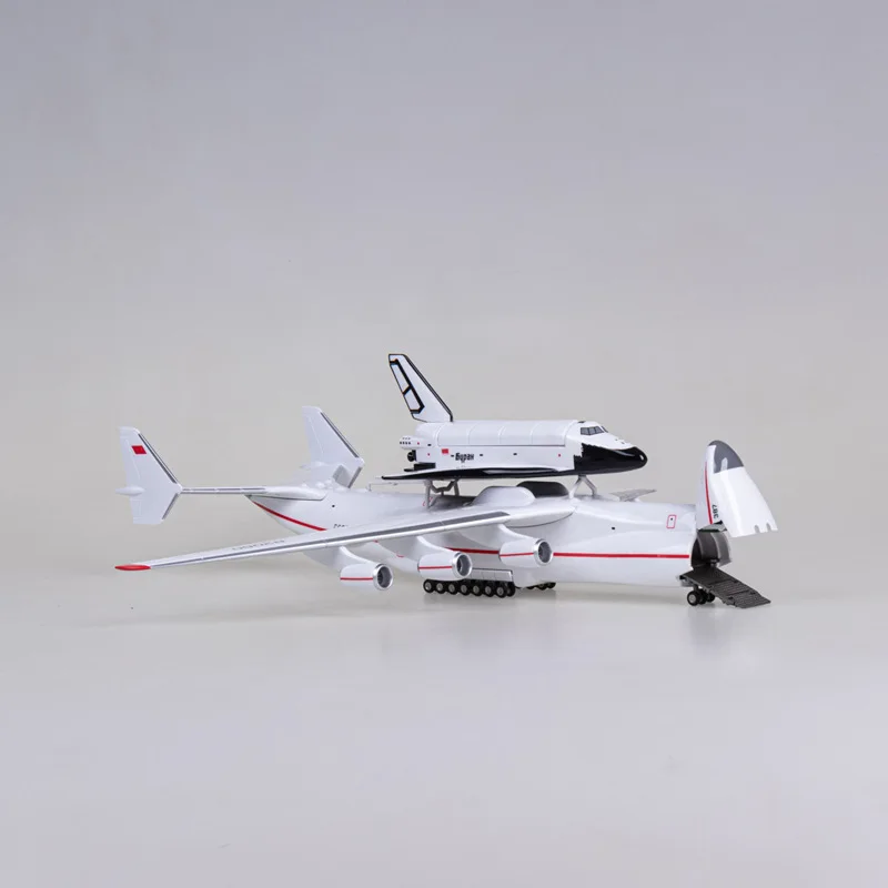 42cm Simulation of AN225 Transport Aircraft Model Russian AN225 Aircraft Decoration Assembled Snowstorm 1:200 Gift Collection