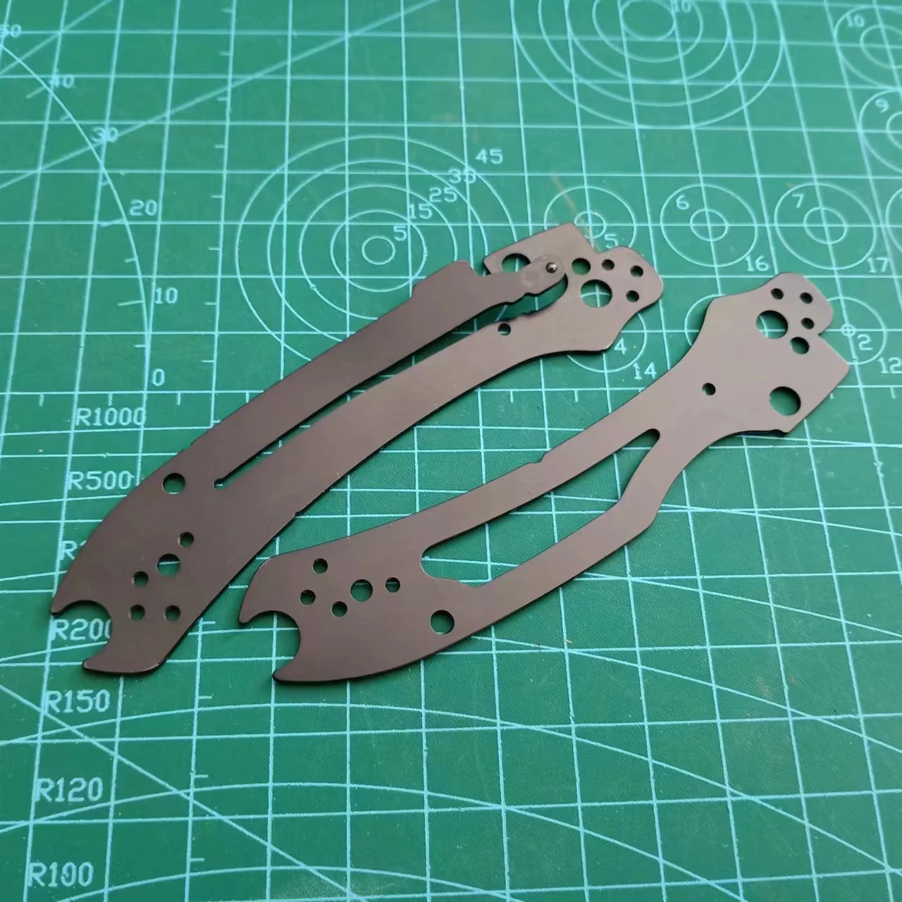 Imagem -03 - Forros Faca para Spyderco Black Spacer C223 Pair Aço Inoxidável