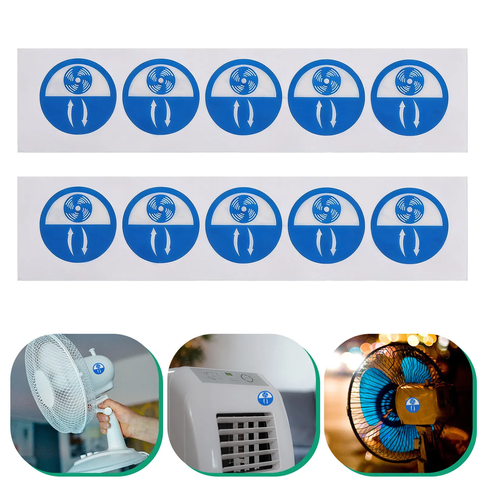 10Pcs Vent Warning Decal Professional Equipment Vent Indicator Sticker Tear Resistant PP Synthetic Paper Easy Application Safety