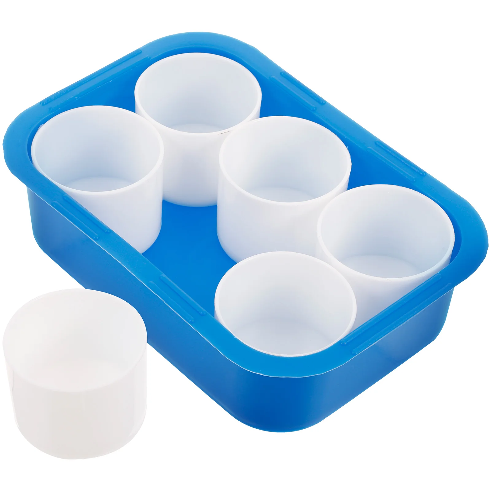 

1 set Watercolor Paint Box Plastic Pigment Storage Case 6 Grids Acrylics Gouache Portable Color Palette Empty Container Durable