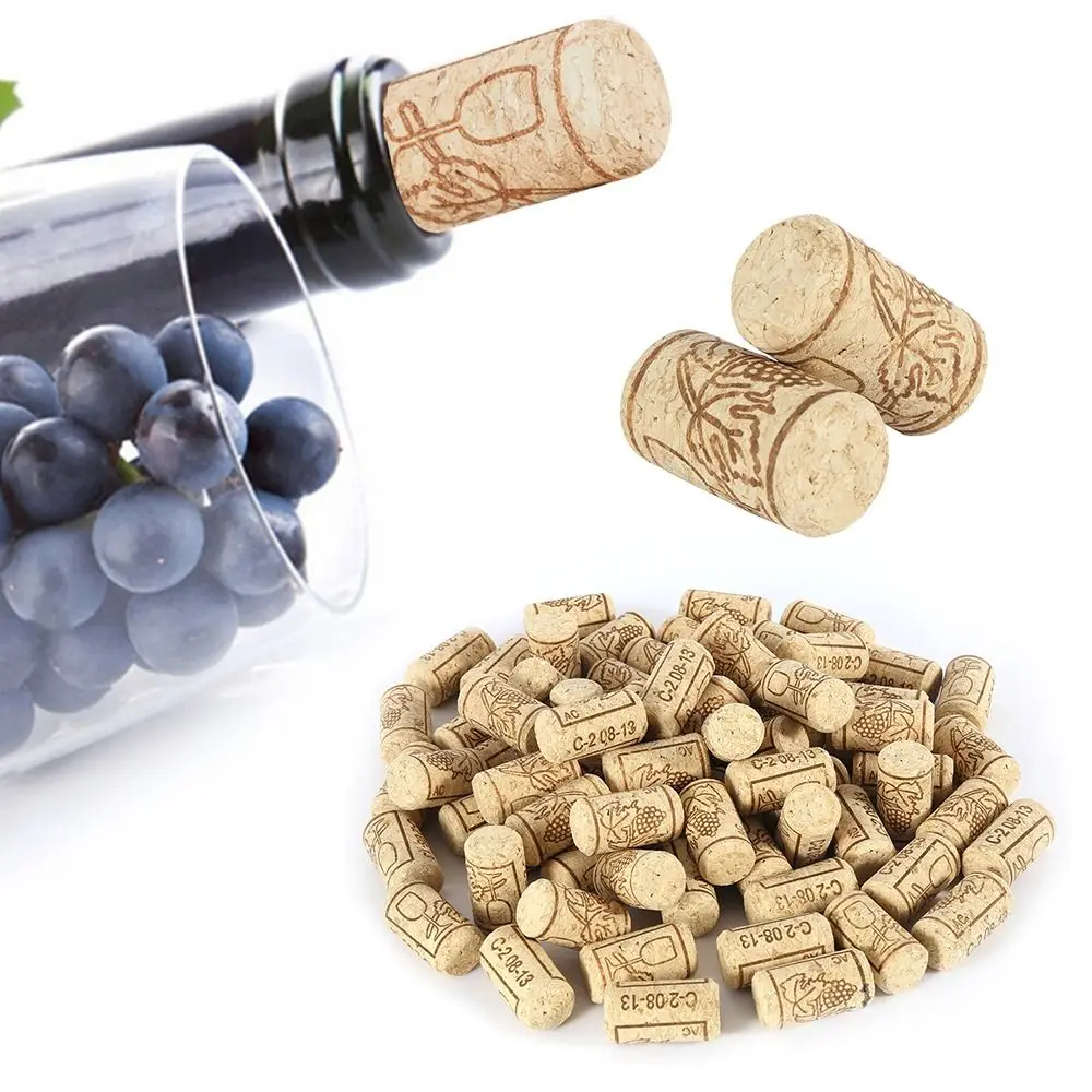 10Pcs 22mm Wood Wine Corks Stopper Reusable Cylindrical/conical Bottle Corks Sealed High Density Material Sealing Plug