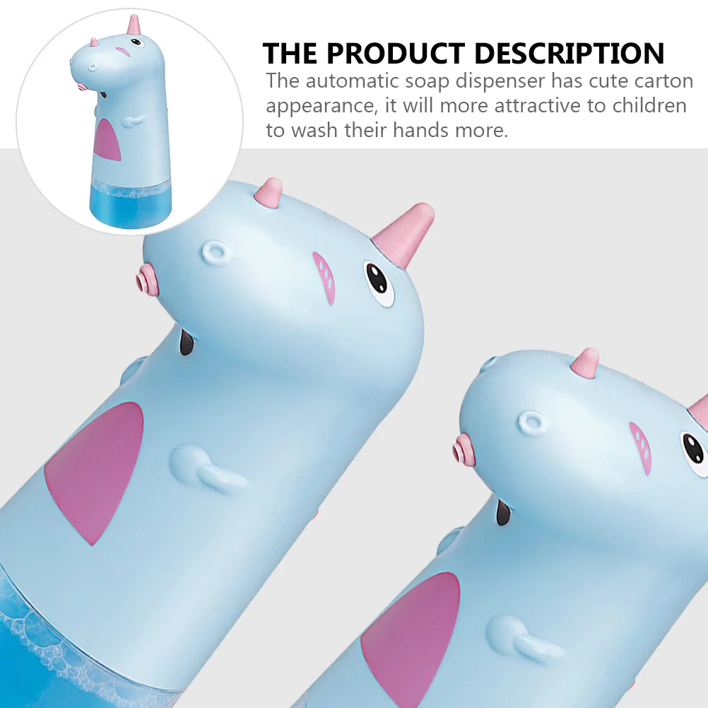 

1Pcs Automatic Soap Dispenser USB Rechargeable Cartoon Foaming Soap Dispenser Touchless Hand Wash Efficient for Bathroom Kitchen