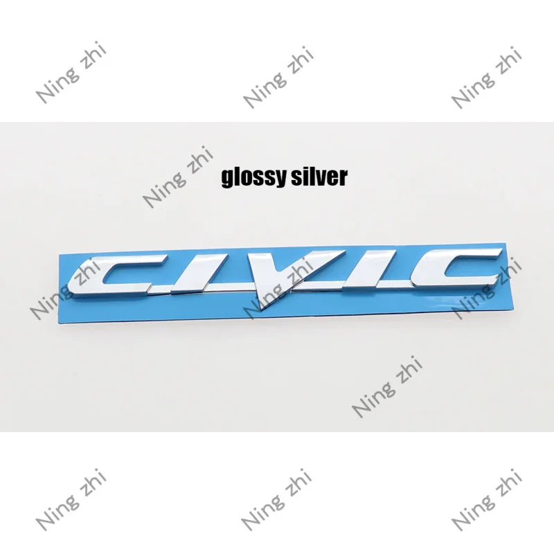 1PC 3D ABS CIVIC Car Letter Logo Sticker Tail Bumper Badge Auto Rear Trunk Emblem Accessories BT view 4