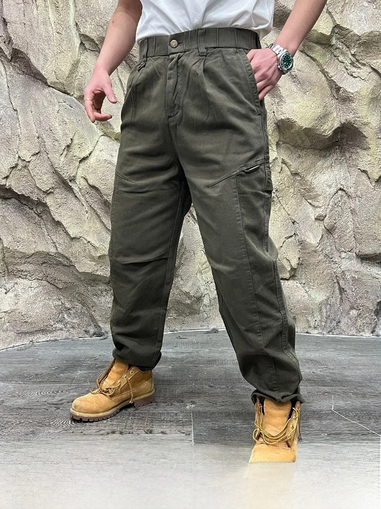 

Мужские повседневные спортивные брюки American Sle Outdoor из хлопкового вельвета с пэчворком, прямые, молодежные