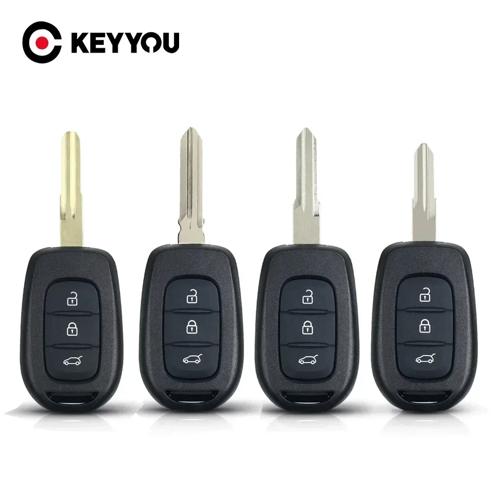 

KEYYOU 3 Button Car Remote Key Shell Case For Renault Duster Sandero Dacia Logan Lodgy Dokker Trafic Clio4 VAC102 NE73 VA2 HU136