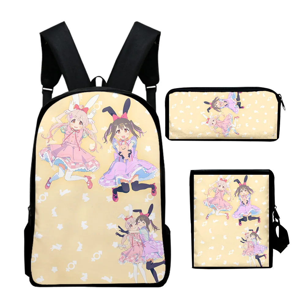 Hip Hop Youthful Onimai I'm Now Your Sister Anime 3D Print 3pcs/Set Travel bags Laptop Daypack Backpack Shoulder Bag Pencil Case