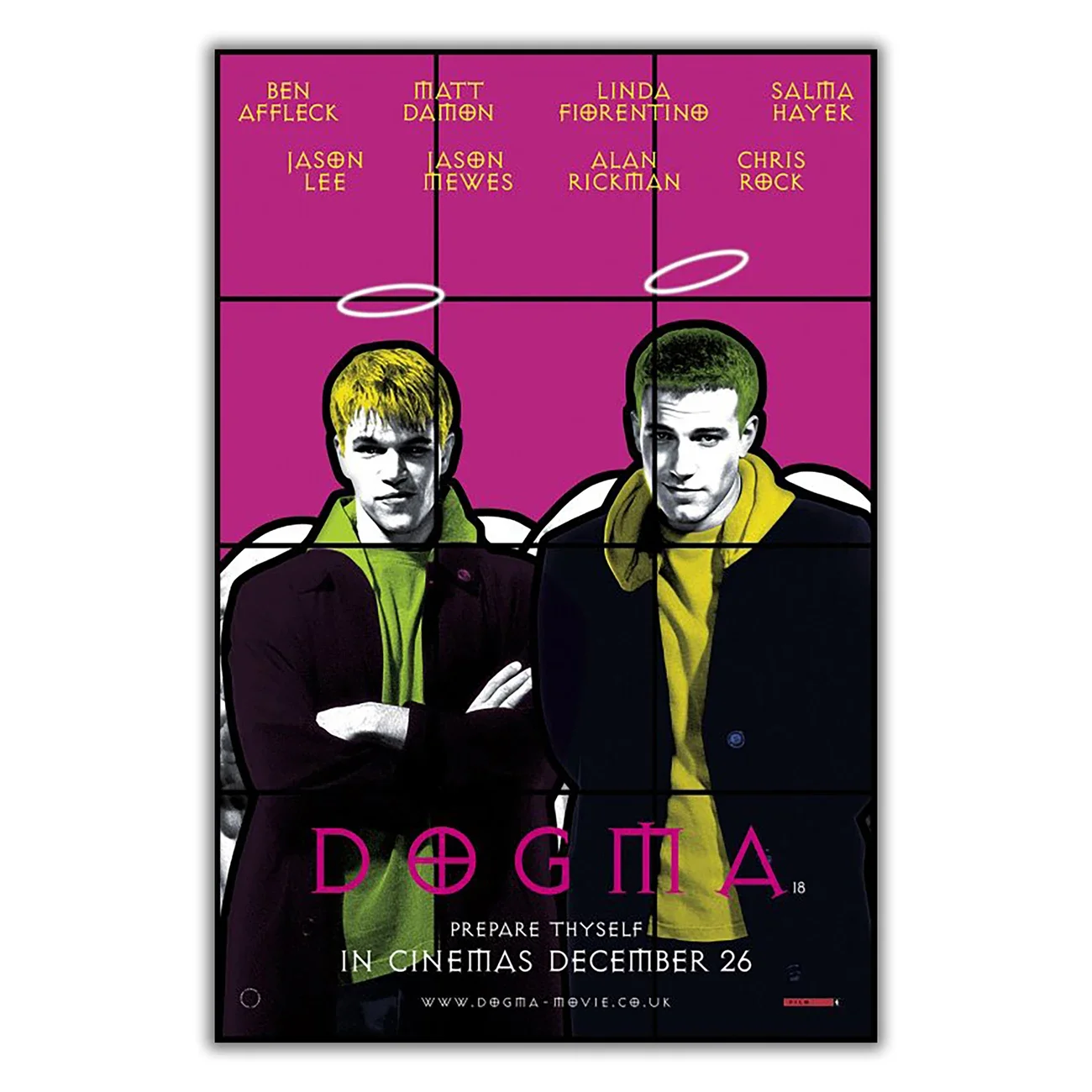 WM3325 Dogma (4) Classic Movie HD Silk Fabric Poster Art Decor Indoor Painting Gift