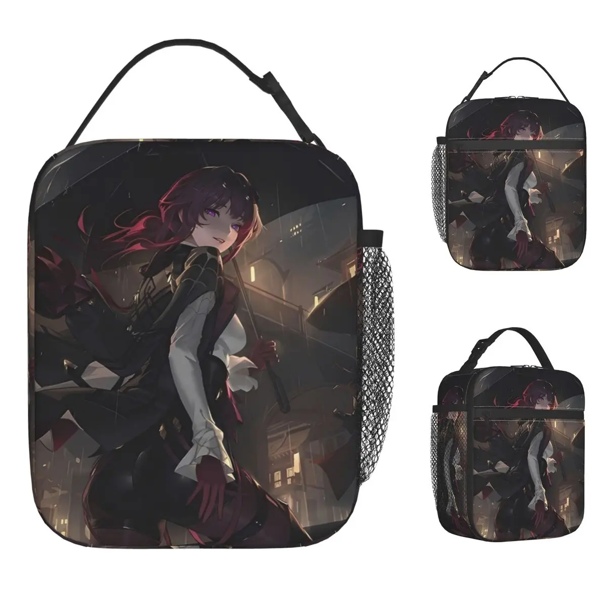 حقيبة غداء من Game Stars Rails، صندوق غداء لطيف للجنسين، حقيبة تبريد محمولة للنزهات الخارجية، تصميم جرافيك أكسفورد، حقائب طعام