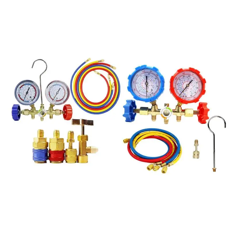 

Набор манометров коллектора, профессиональный фреонный манометр для переменного тока, износостойкие принадлежности для кондиционирования воздуха, принадлежности для автомобильного механика для магазина дома