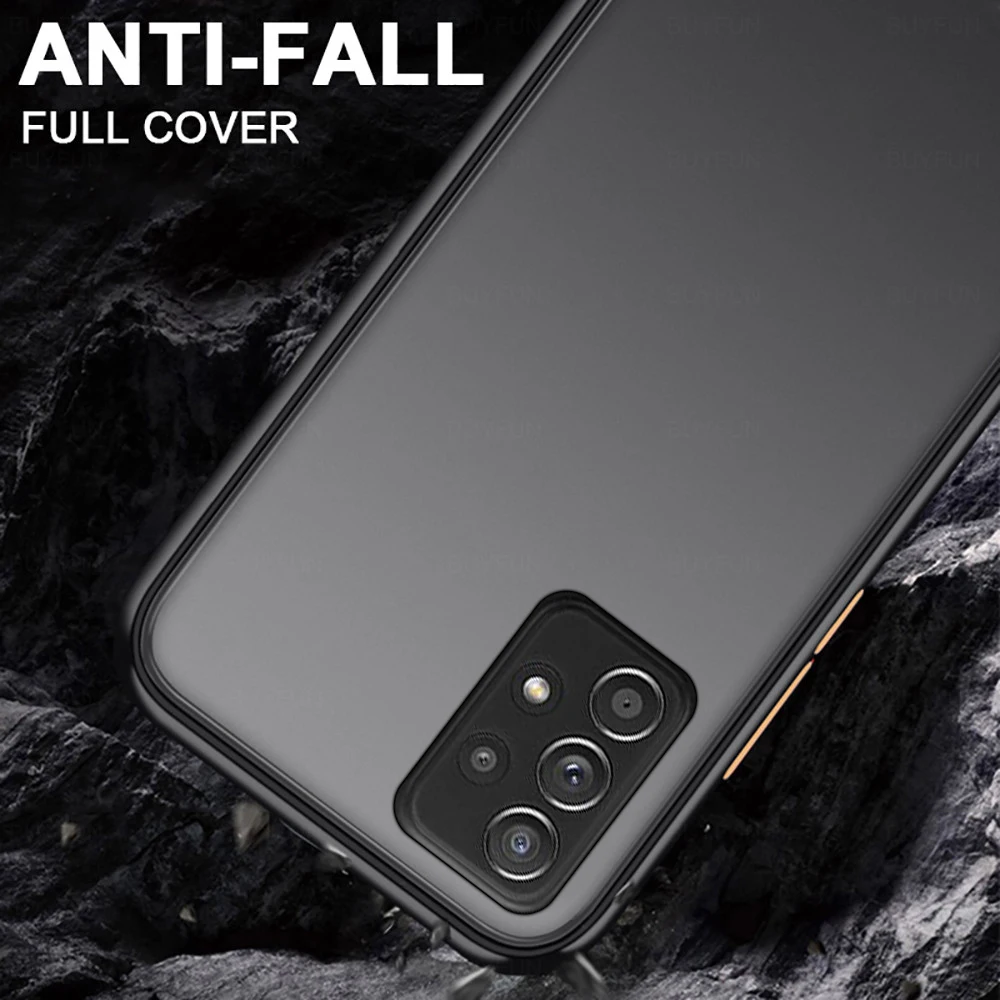 Matte โปร่งแสงสำหรับ Samsung Galaxy A52นุ่มซิลิโคนสำหรับ Samsung A52S 5G 52กล้องเลนส์กันกระแทก shell Coque