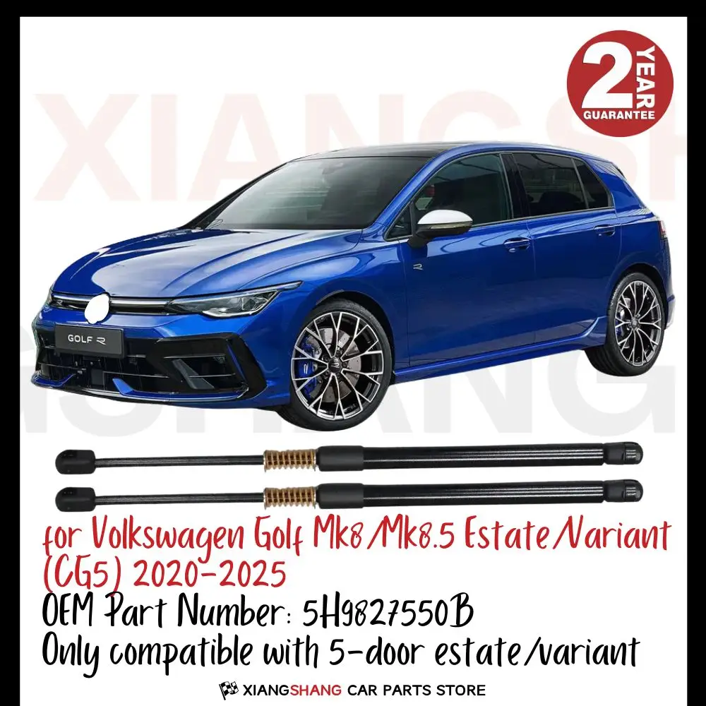 

2pcs Rear Tailgate Damper for Volkswagen Golf Mk8/Mk8.5 Estate/Variant 2020-2025 WITH SPRING Trunk Boot Gas Charged Gas Struts