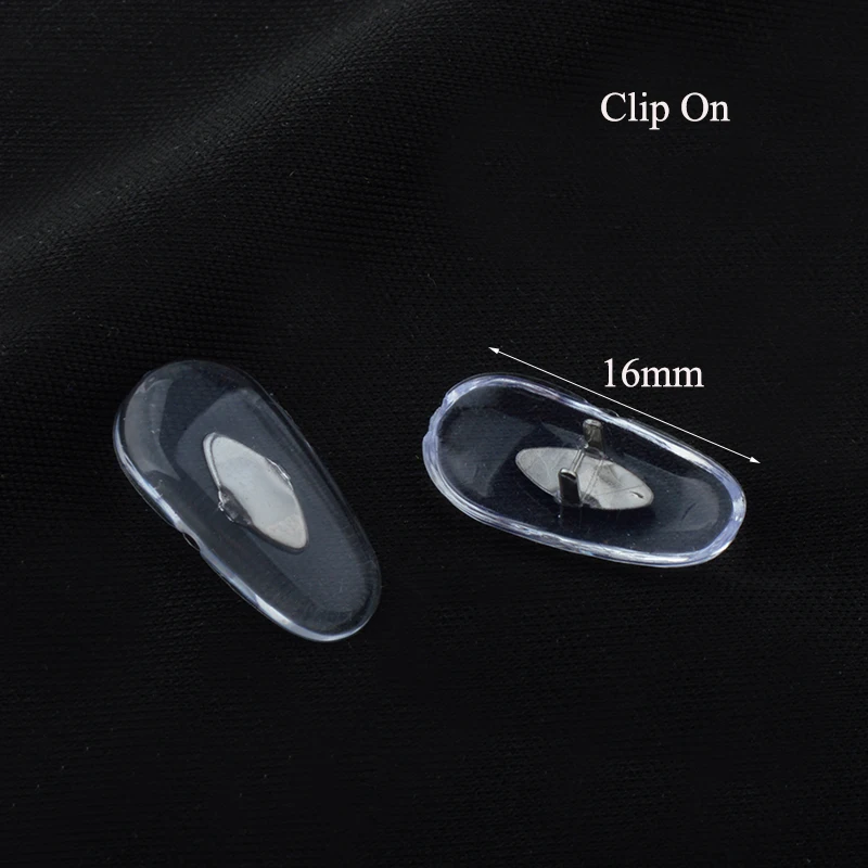 20pcs PVC Eyewear Glasses Nose Pads Eyeglasses Repair Nose Pad Accessory Clip On Push In Style