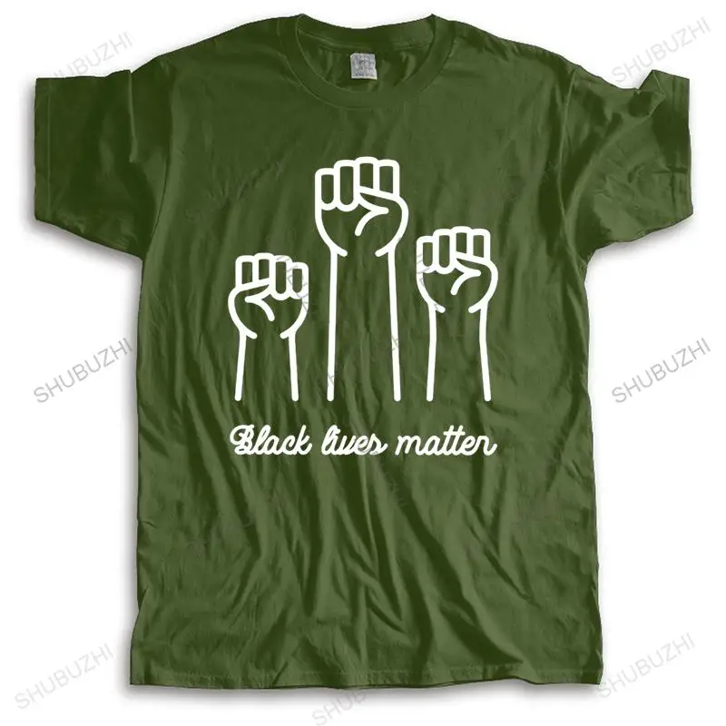 Classic Black Lives Matter T Shirt Men Crewneck Short Sleeve Protest Gifts Tshirt Casual Tee Pure Cotton Power Fist Tops Merch