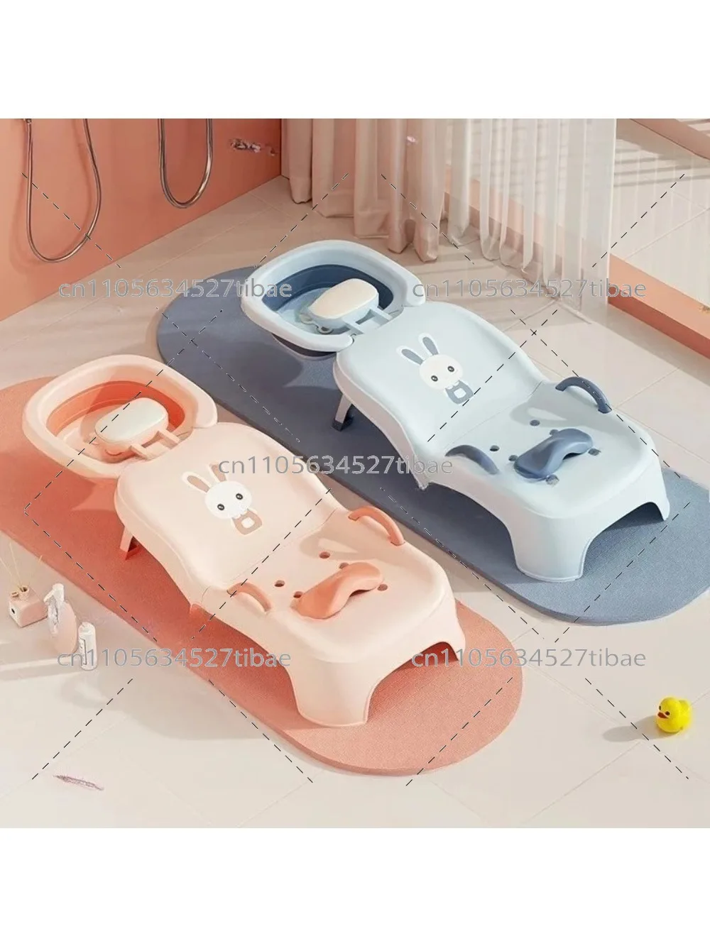 Foldable Reclining Shampoo Basin for Babies And Children Household Water Shampoo Suitable for Bedding Girls