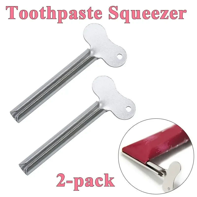 Stainless Steel Toothpaste Squeezer Household Bathroom Accessories Toothpaste Tube Rolling Press Squeezer Extruder Dispenser