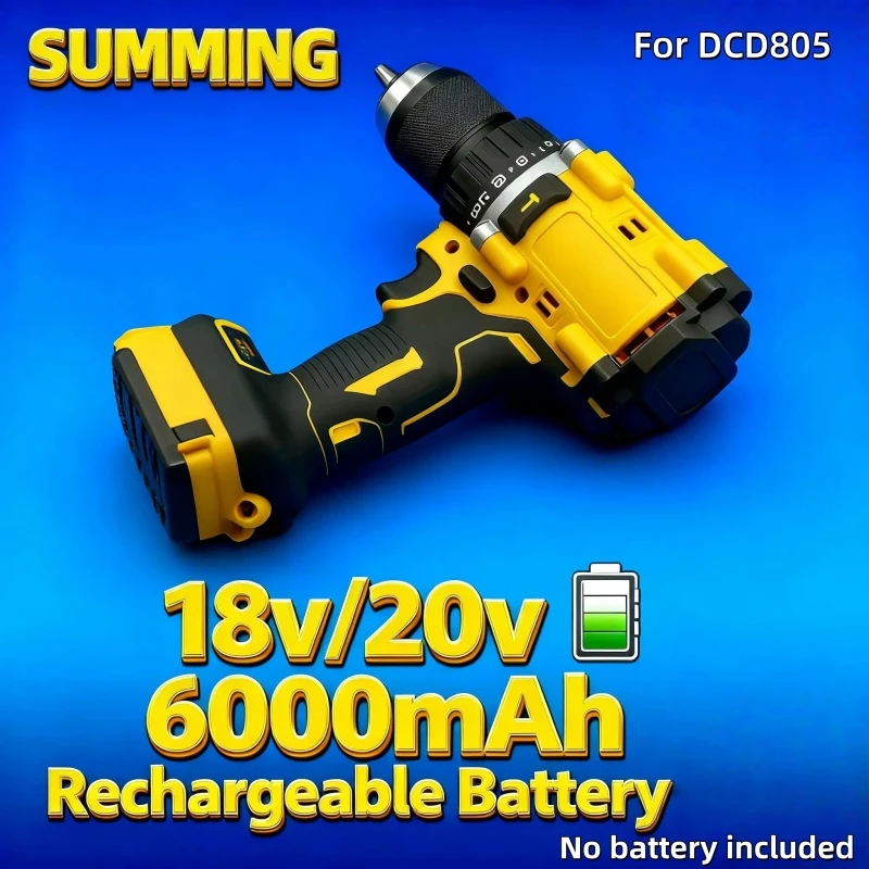 

Lithium Battery 20V RechargeableBrushless Compact ElectricScrewdriver replaceable Hand Drill Impact Drill DCD805 for DCB206