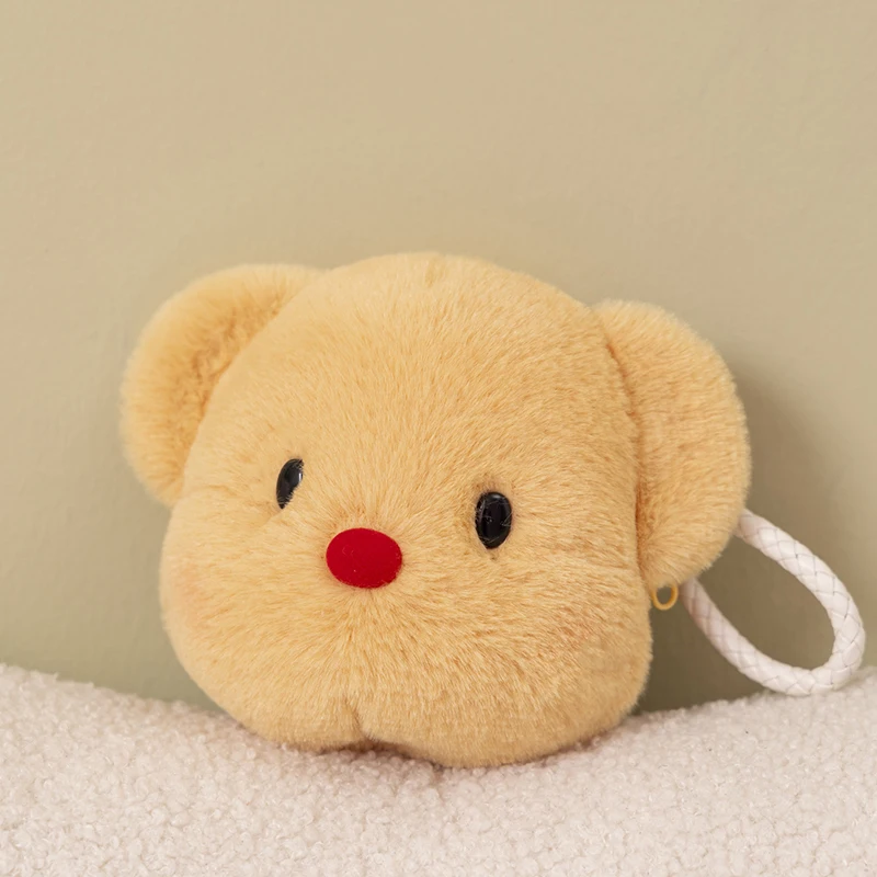 Morbido peluche portamonete Kawaii butter bear portamonete portamonete Candy Zipper Pouch chiavi auricolari sacchetti di immagazzinaggio della carta di credito portachiavi