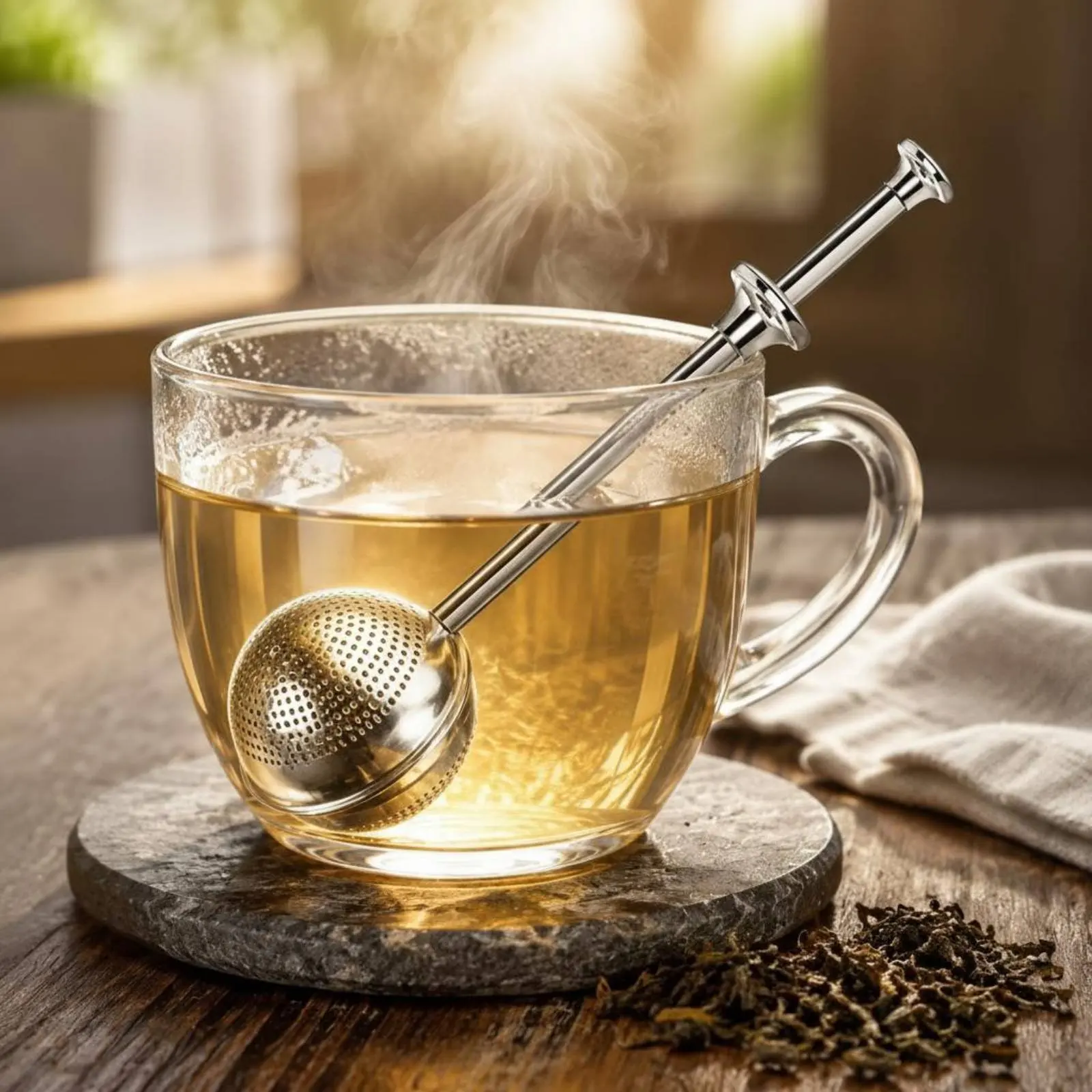Sugar Shaker Duster Telescopic Handle Sugar Dusting Shaker Press Type Tea Filter Multi Use Kitchen Tool Reusable for Baking