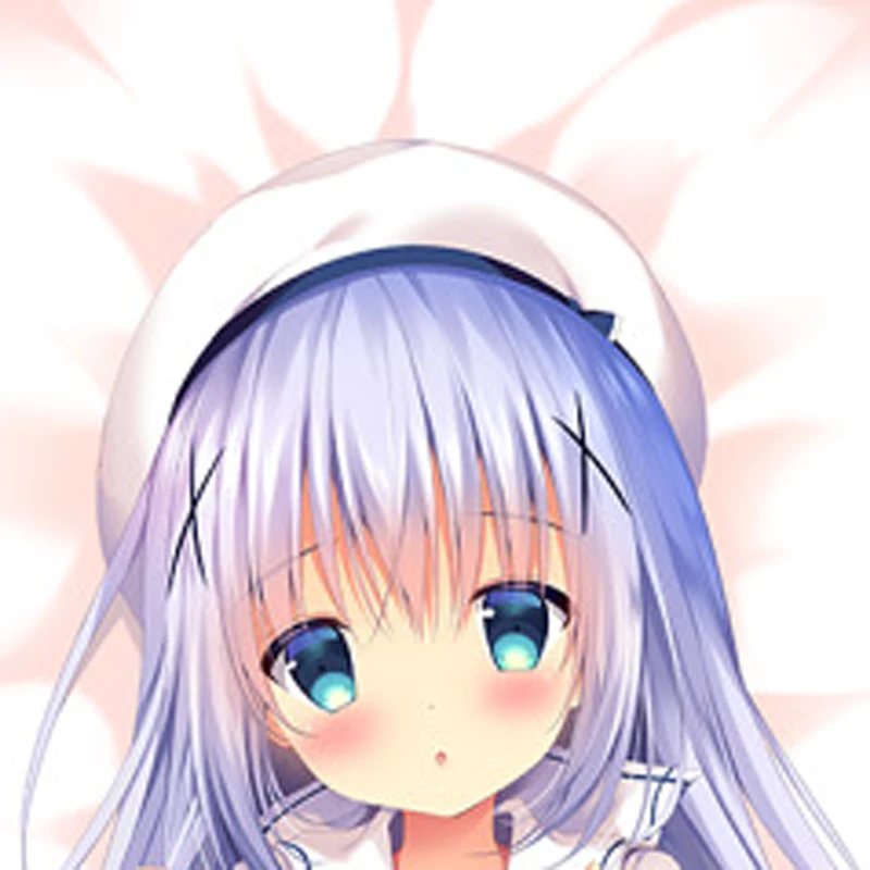 

Dakimakura Anime Pillow Case Kafuu Chino Double-sided Print Of Life-size Body Pillowcase Gifts