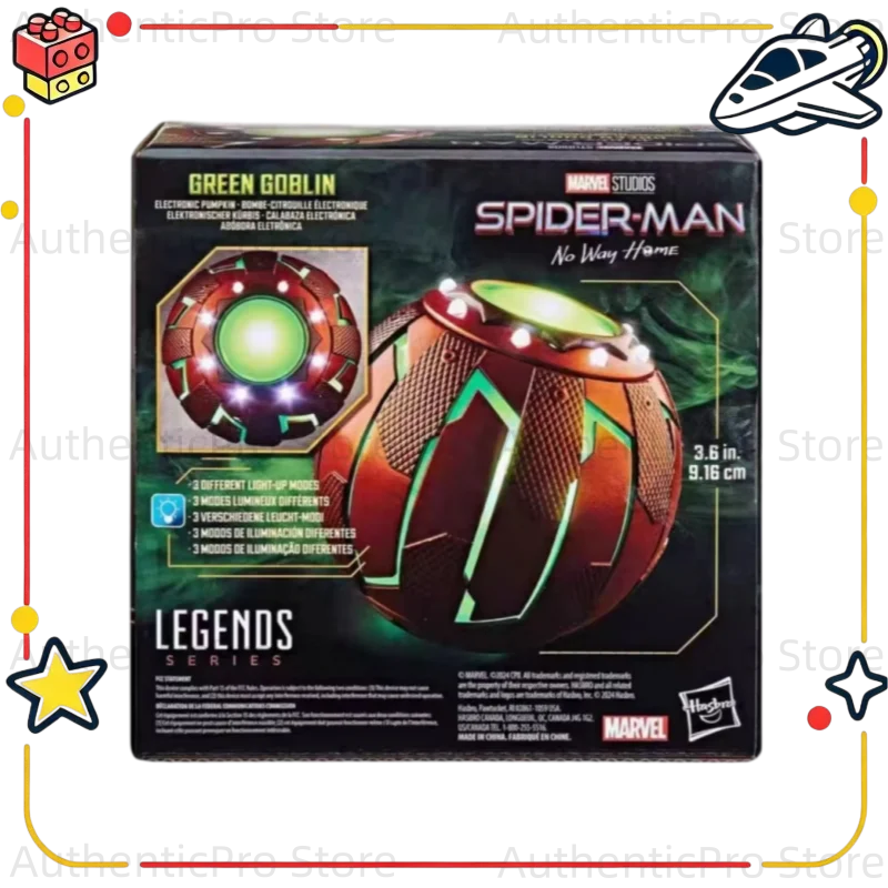 【In Stock】Original Hasbro Marvel Legends Series Green Goblin Roleplay Electronic Pumpkin Toy Model Gift&Collection
