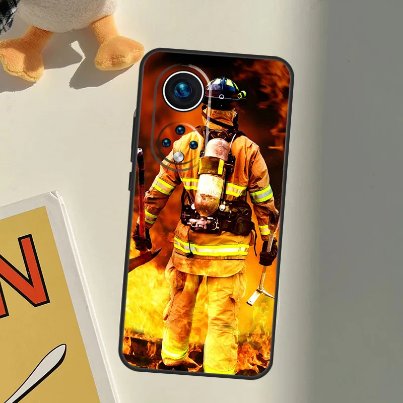 Firefighter Heroes Fireman Soft Case For Huawei Honor 50 8X 9X 10i P20 P40 Lite P30 Pro P Smart 2019 Nova 9 5T Cover