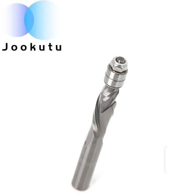 

1/2" Shank Compression-cut End Mill Bits Face Wood Milling Cutter Flush Trim Solid Carbide Spiral Top Bearing CNC Router Bits