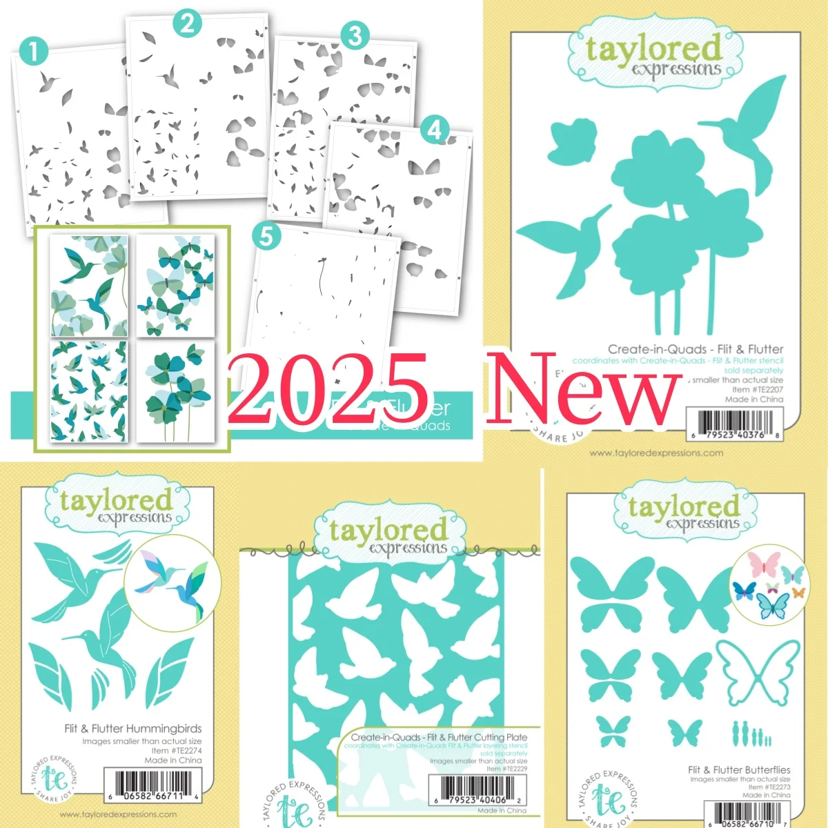 

Butterflies Flit Flutter Hummingbirds New Metal Cutting Dies Cut DIY Scrapbooking Supplies Paper Craft Handmade Make Album