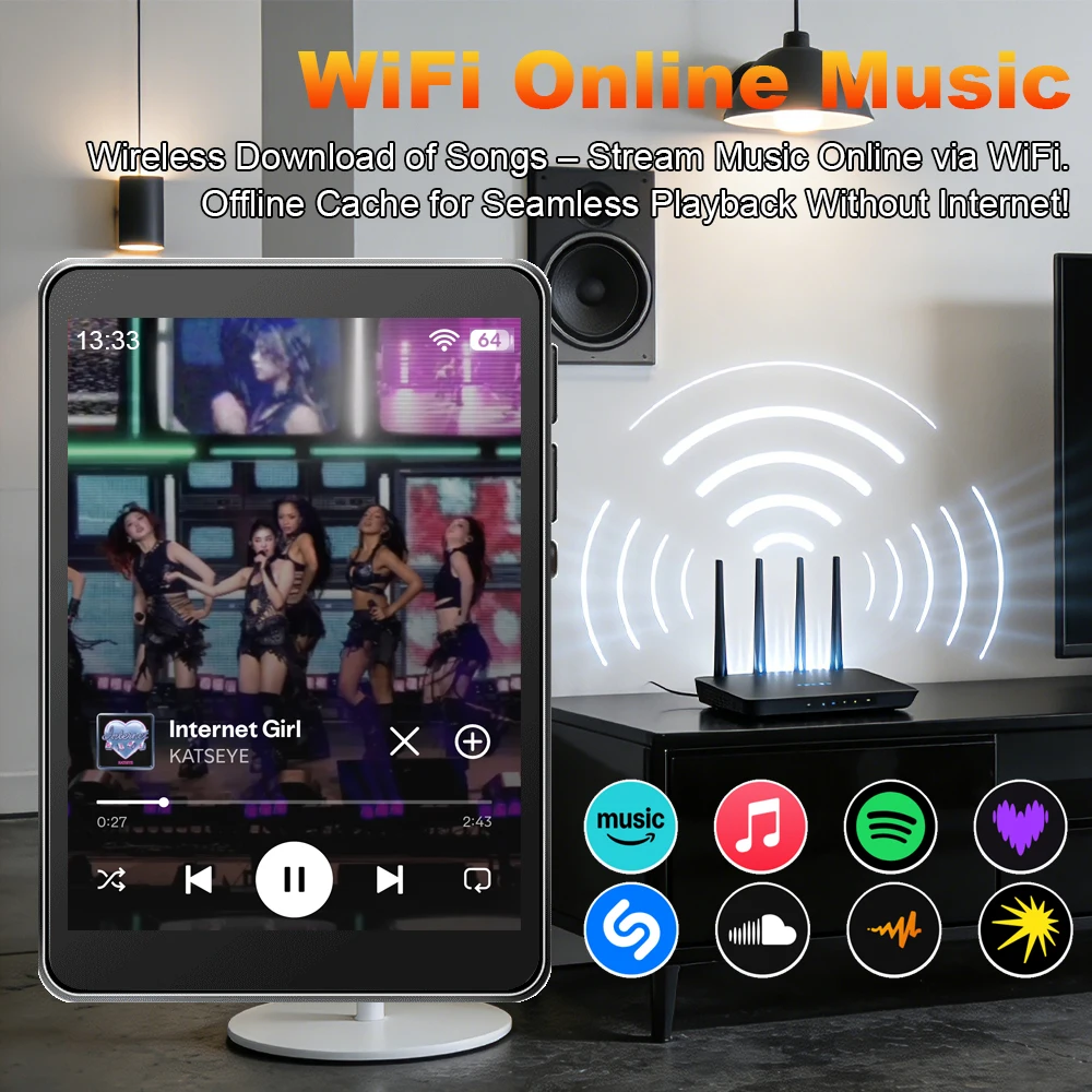 WiFi MP3 Player Andriod 10 Spo - Audio Music Download Free Mp3 review and price