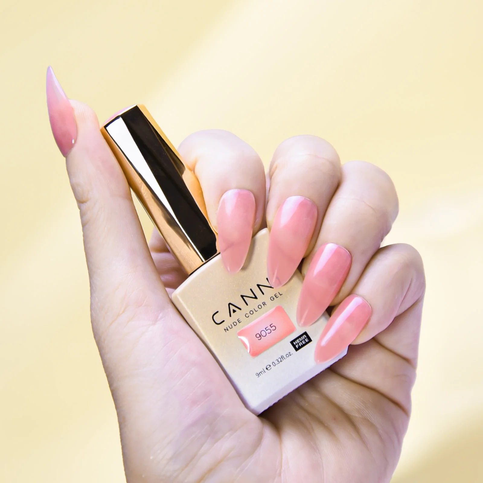 CANNI Jelly Color Gel-Nagellack, kein TPO, durchscheinendes Gel, glatte Konsistenz, Soak Off UV-LED, semi-permanenter Gel-Rundpinsel, 9 ml – Detail 11