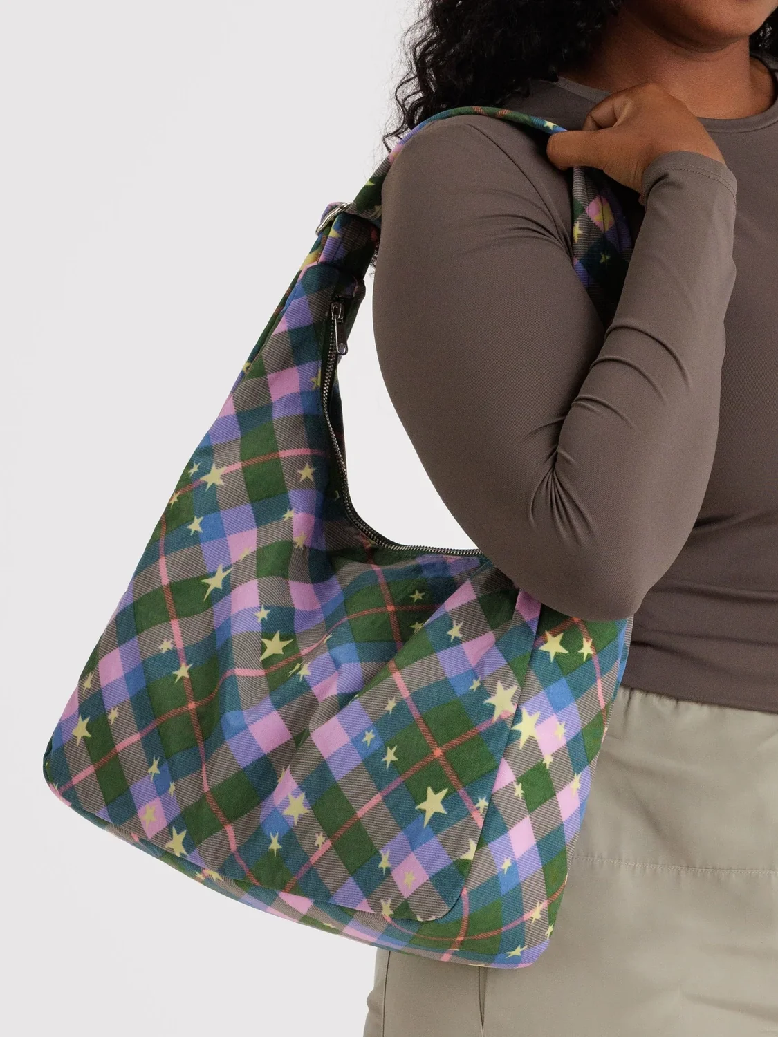 

Adjustable Strap Baggu Bag Pure Color Large Capaci Women's Handbag oulder Bag Crossbody Bag Handheld Bag Daily Use Bag