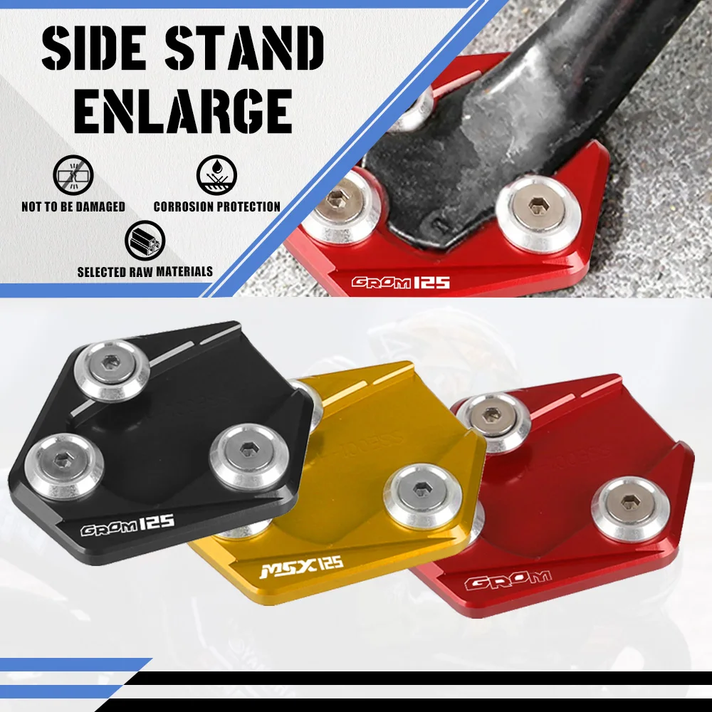 

GROM 125 Motorcycle Accessories Kickstand Side Stand Enlarge Extension For HONDA Grom125 GROM MONKEY 125 2023 2022 2021 2020