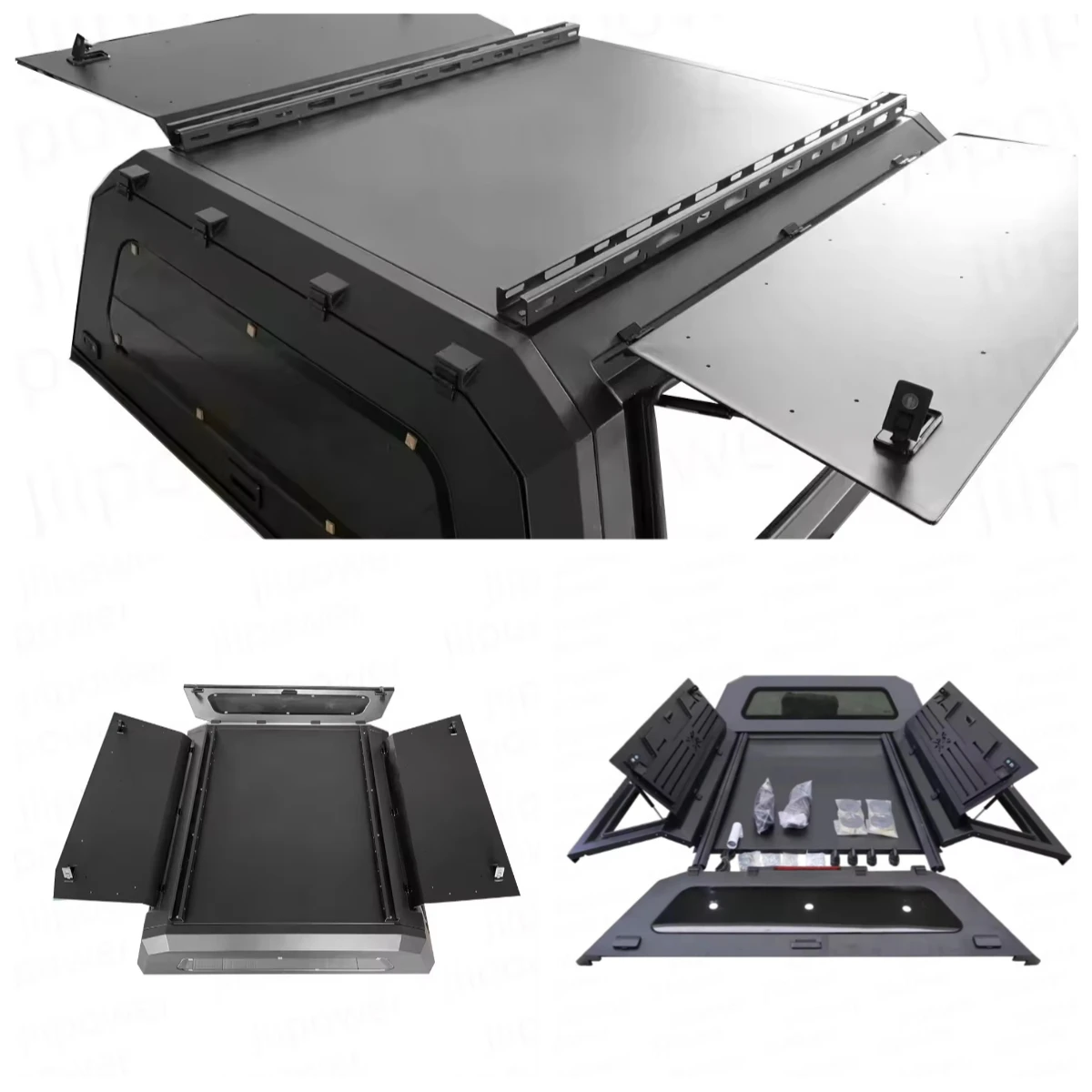 

Custom Style Truck Bed Canopy for Chevy Colorado Pickup Hard Shell Topper with Rear Lock Bed Cap