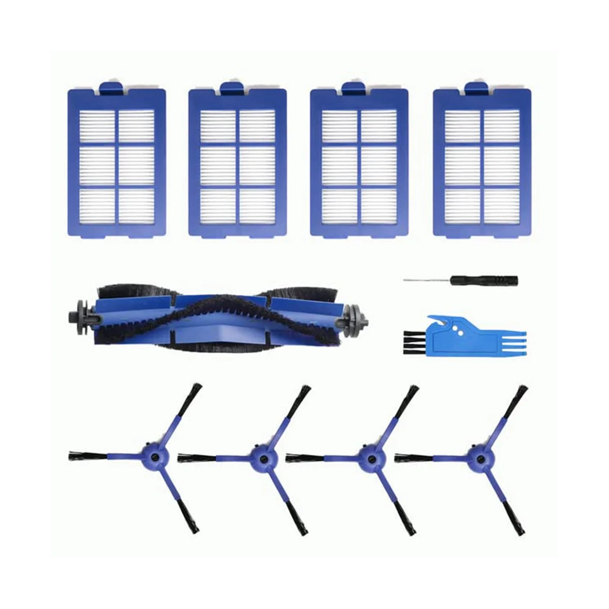 แปรงหลักแปรงด้านข้างแผ่นกรอง HEPA เข้ากันได้กับอุปกรณ์เสริมเครื่องดูดฝุ่น X8