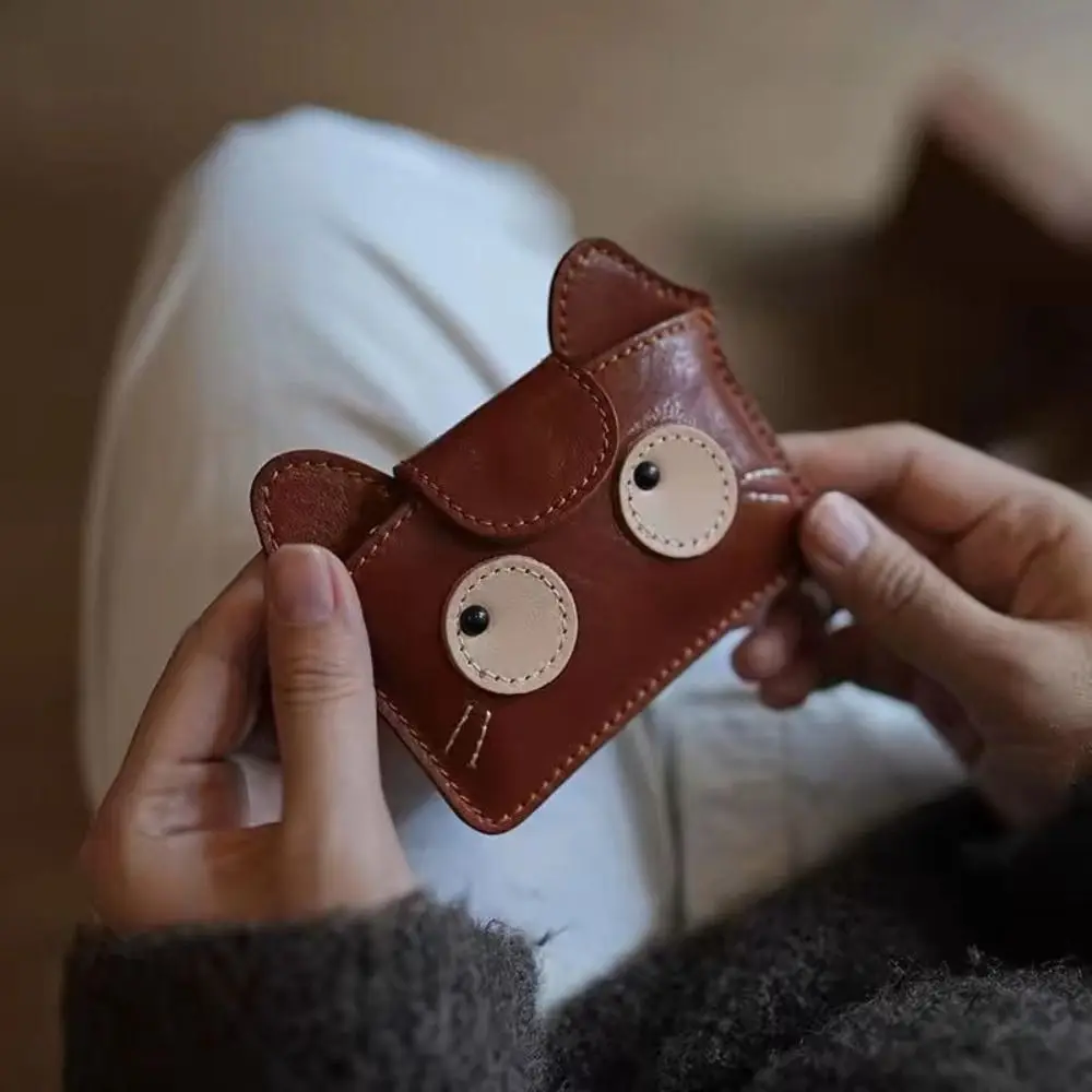 Monedero ultrafino con gato de dibujos animados y tarjetero portátil - imagen 2