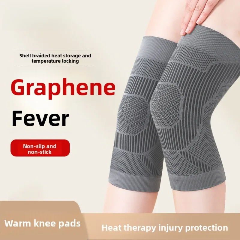 Graphene Warm Knee Pads for Autumn Winter Heated Breathable Sports Fitness Knee Support Leg Protective Cover for Cold Relief