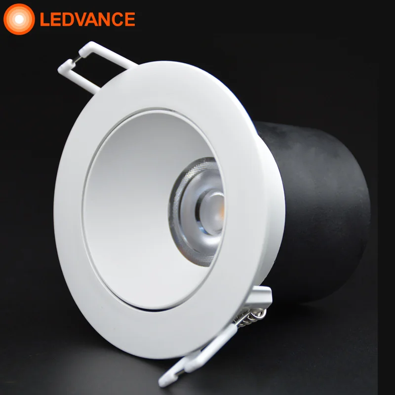 LEDVANCE LED Downlight Round Recessed Lamp 7W 9W 220V 3000K 4000K White 24° 36° Ceiling Lamp Spot Light For Home Illumination