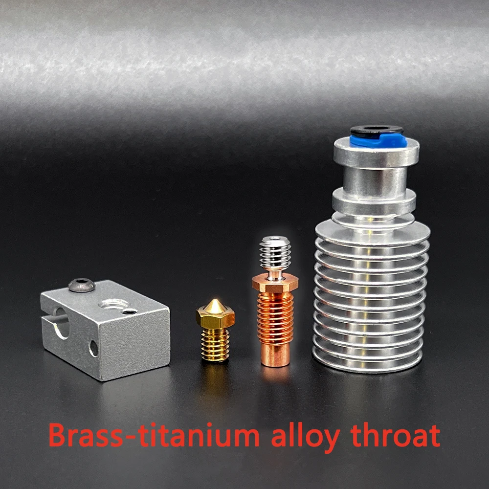 3D Drucker Teile Voron 2,4 Düse Bimetall Throat Druckkopf E3D V6 Hotend Prusa Remote Direct Kühlkörper Extruder Zubehör – Detail 5
