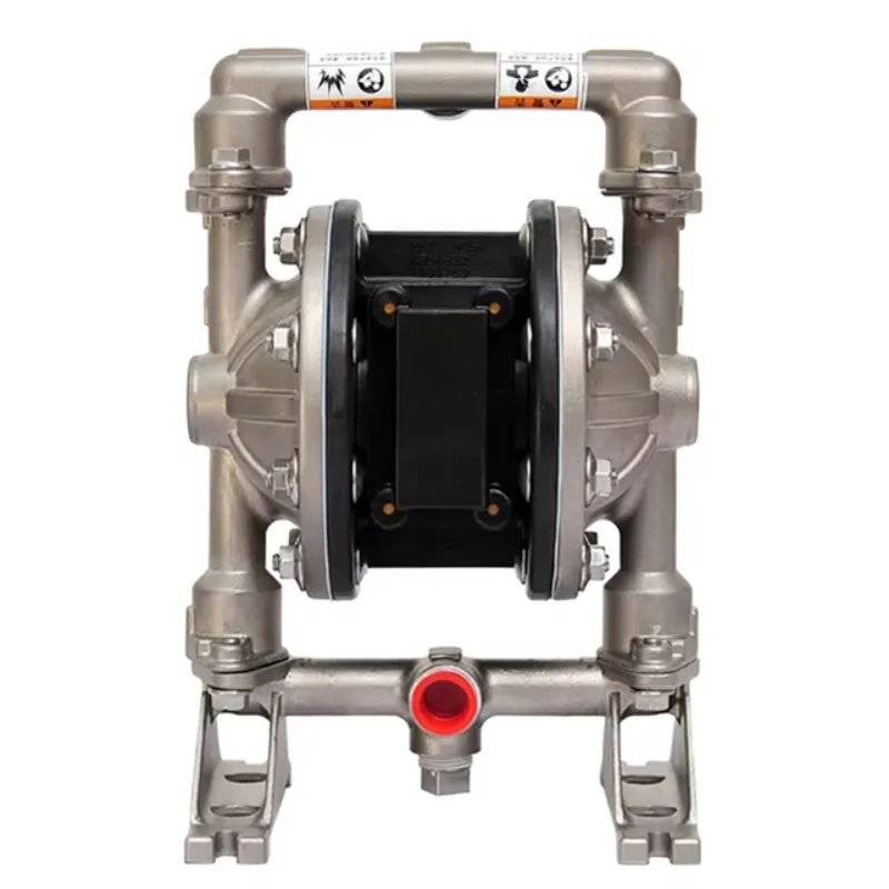 実用的で耐久性のある0.5インチステンレス鋼製ダブルダイヤフラムポンプ、空気圧式液体移送ポンプ