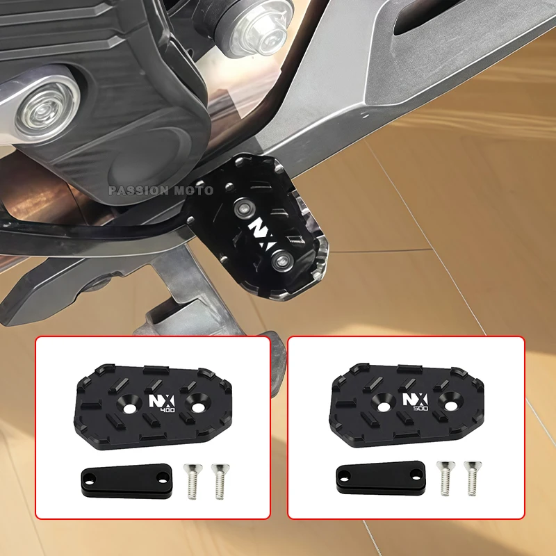 

For Honda NX500 NX400 NX 500 400 2023 2024 2025 Motorcycle Rear Foot Brake Lever Pedal Enlarge Extension Peg Pad Extender