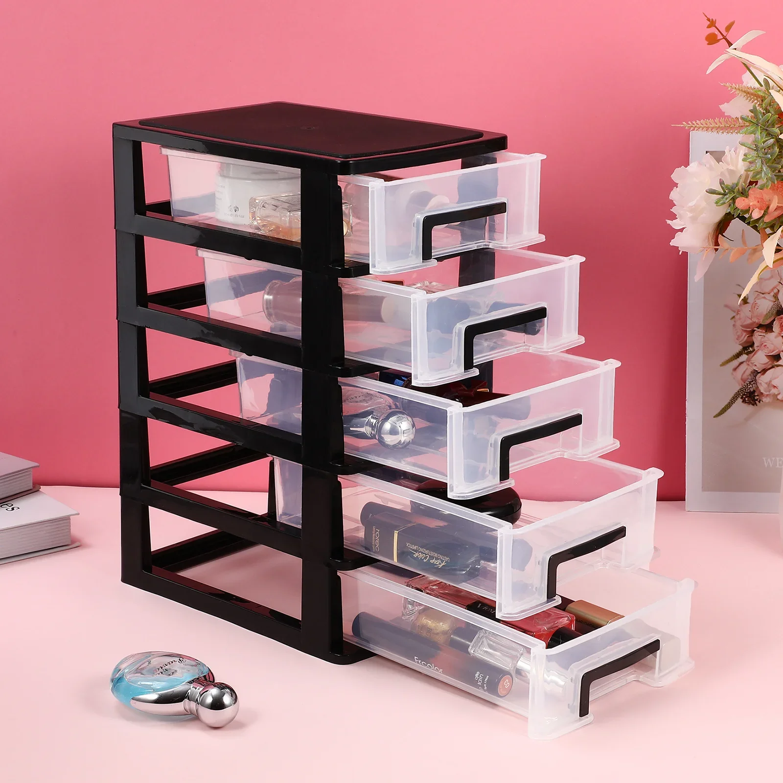 Storage Organizer Drawer Drawers Plastic Box Desktop Type Holder Cabinet Unit Bins Stationery Closet Craft Desk Clothes