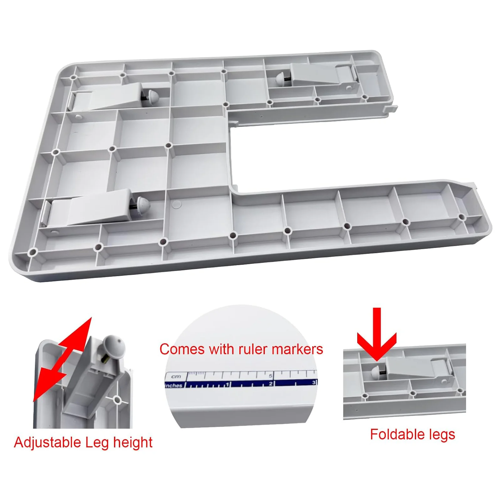 1-piece Adjustable Height Extension Table For Brother GS2700, GS2750, GS2786, GS3700, GS3750, XL2800, BM2800, XM2701, XM3701 view 3